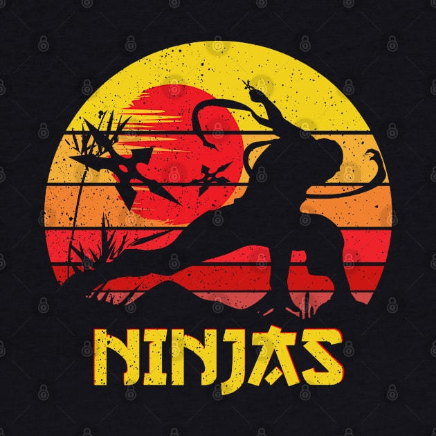 Ninja Warrior Vintage by DARSHIRTS